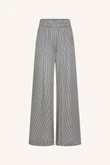By-Bar Pantalon Benji Silky Stripe Zwart 2