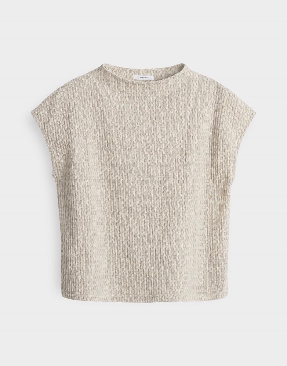 OPUS T-Shirt Sorote Beige 3