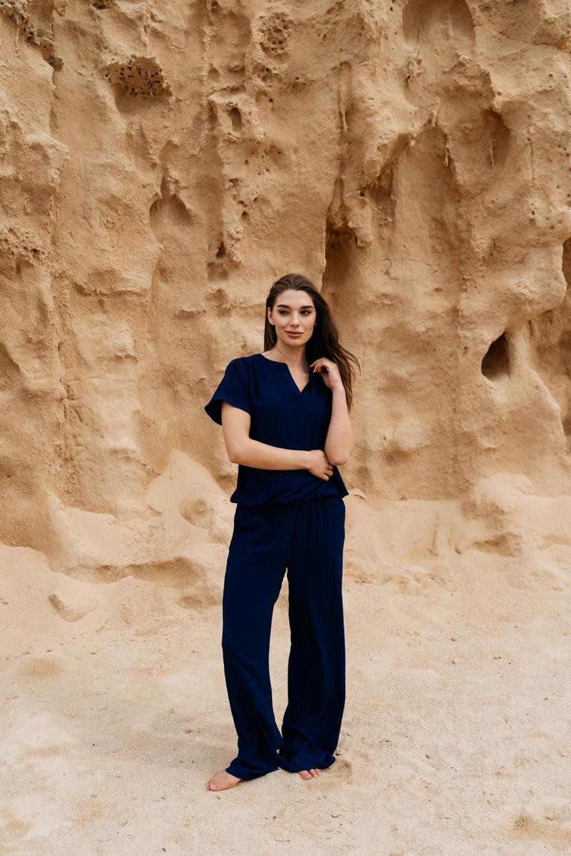 &Co Woman Pantalon PA443 Blauw 6