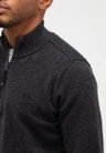 Butcher of Blue Trui Clifden Halfzip Grijs 4
