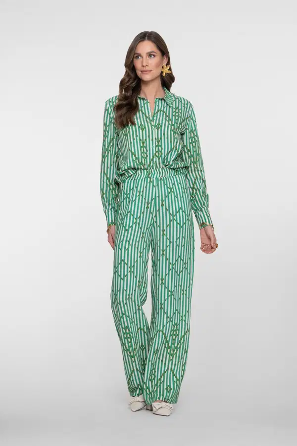 Geisha Pantalon 61218-20 Groen 1