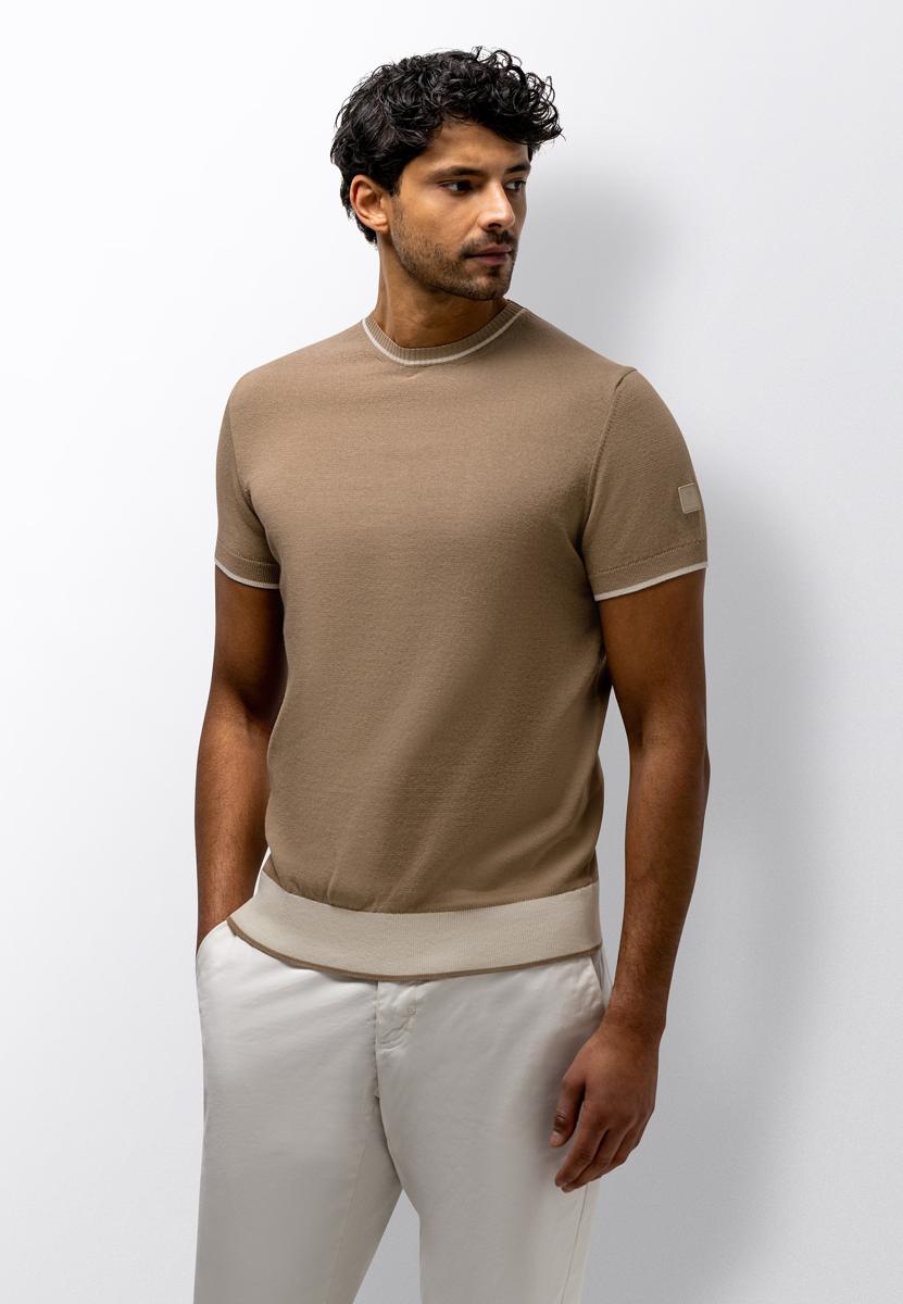 State of Art T-Shirt 351-16100 Beige 1