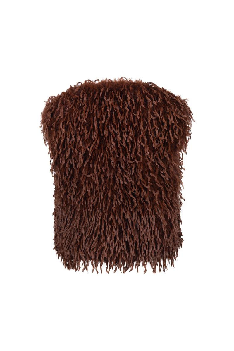 NUKUS Gilet Mila Bruin 4