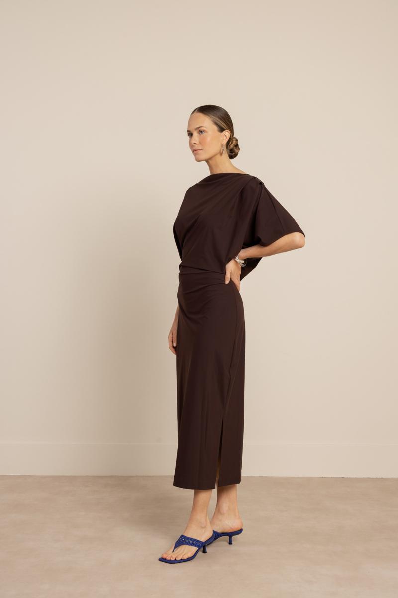 Studio Anneloes Jurk Ineke dress Bruin 3