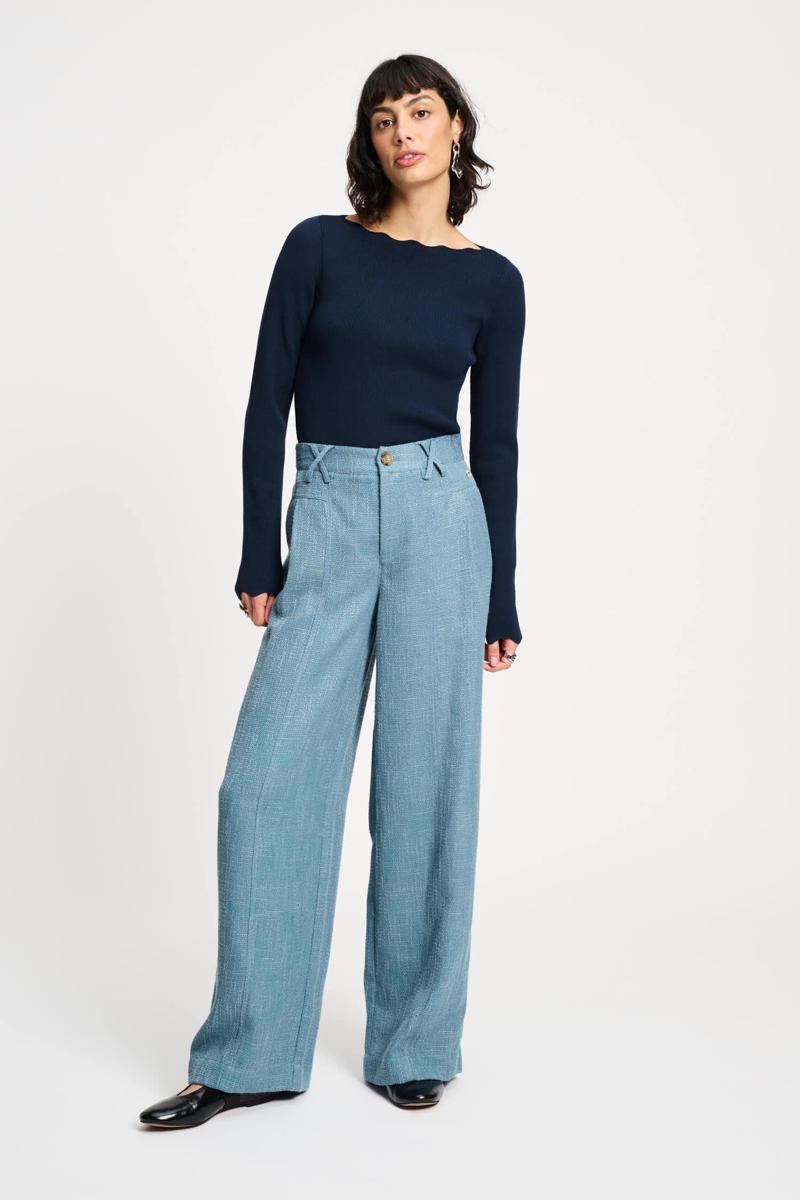 POM Amsterdam Pantalon SP9353 Blauw 1