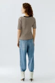 Oui T-shirt 0096490 Bruin 3