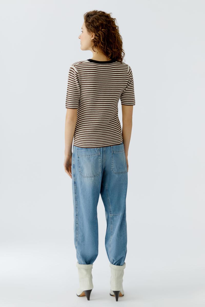 Oui T-shirt 0096490 Bruin 3