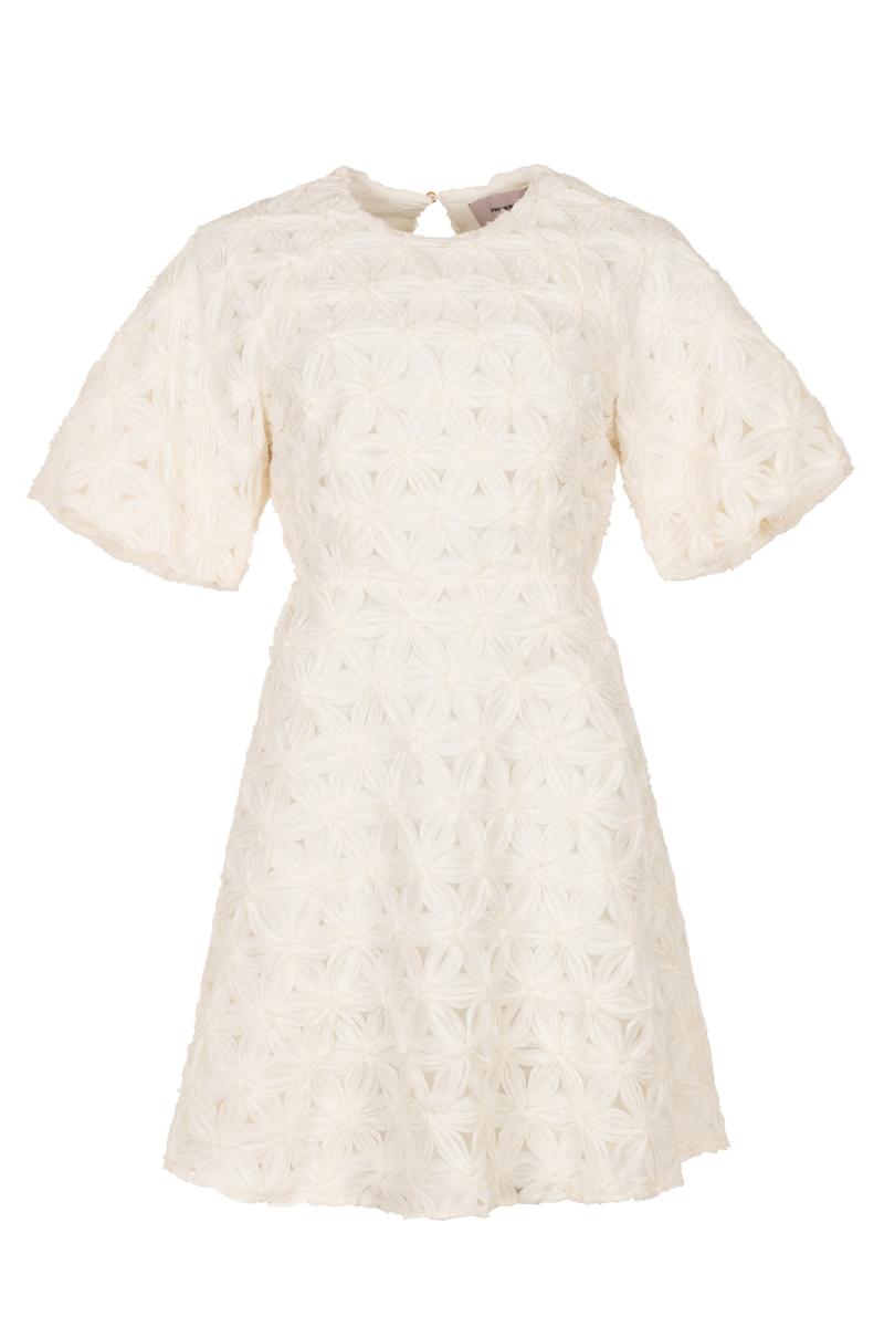 Freebird Jurk Dottie Wv-3D-Voil Off-White 1