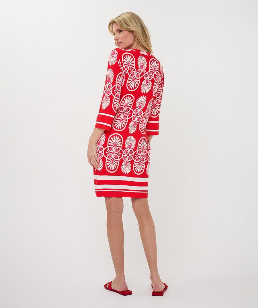 EsQualo Jurk HS26.30217 Rood 4