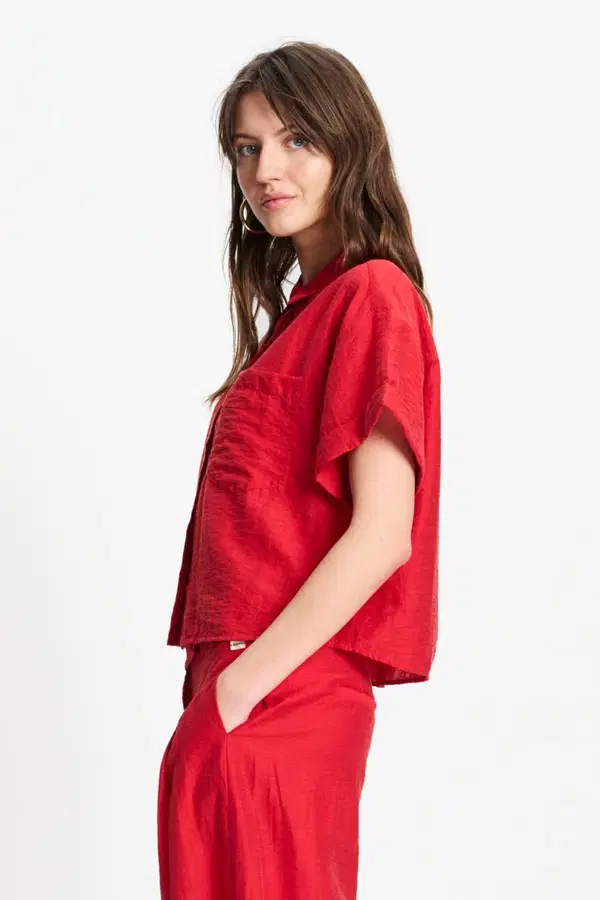 POM Amsterdam Blouse SP9582 Rood 1