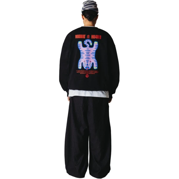 WOODBIRD Sweater Duke Zwart 1
