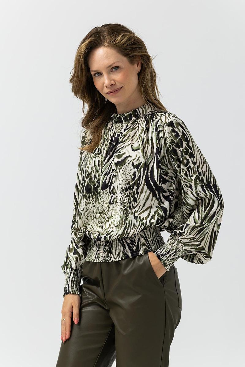 Label DOT Blouse Abby Groen 5