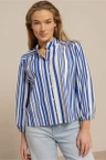 Studio Anneloes Blouse Jinte Stripe Blauw 1