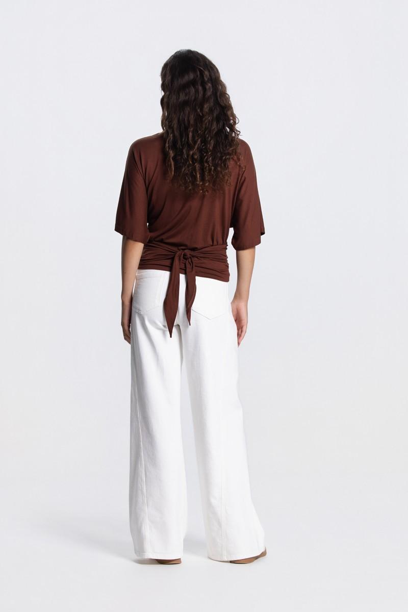 Jansen Amsterdam Blouse VALERIE SS26.4 Bruin 6