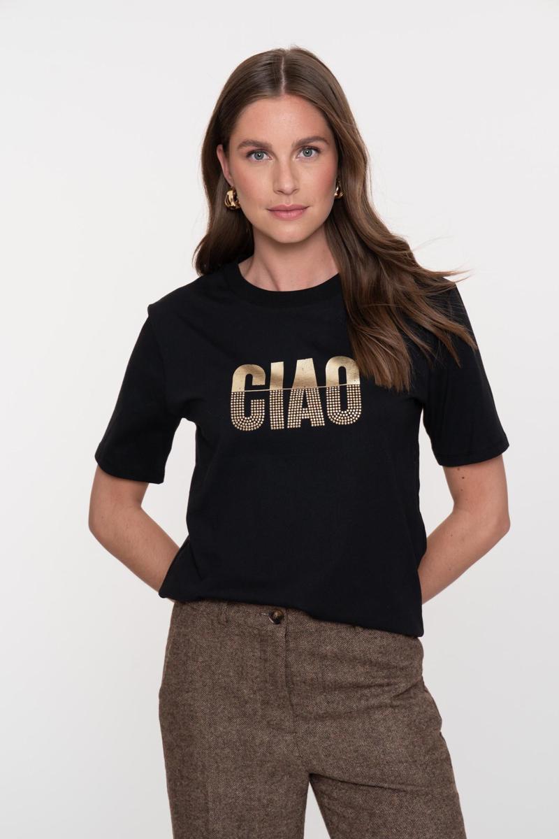 Geisha T-Shirt 52838-41 Zwart 1