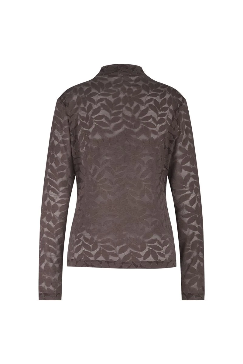 Studio Anneloes T-Shirt Reagan lace top Bruin 2