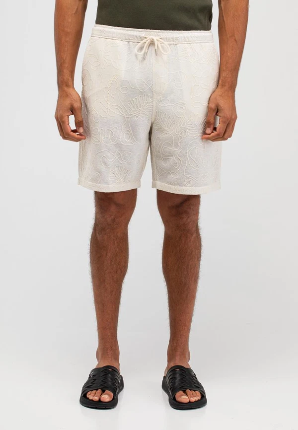 Butcher of Blue Korte Broek Alex Embro Wit 1