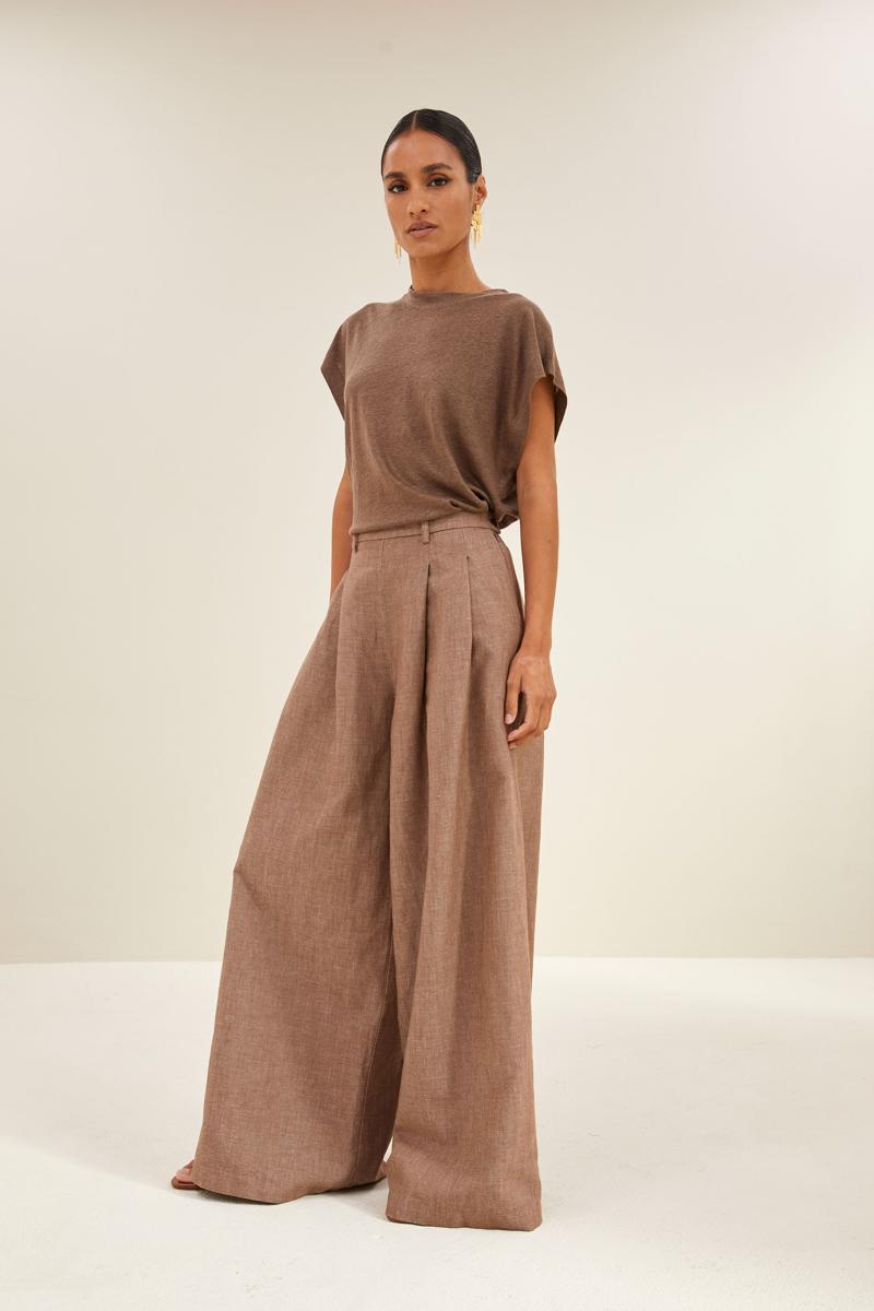 By-Bar Blouse Mason Linen top Bruin 6