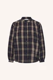 By-Bar Blouse Jagger Check Blauw 2
