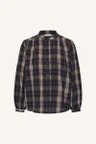 By-Bar Blouse Jagger Check Blauw 2