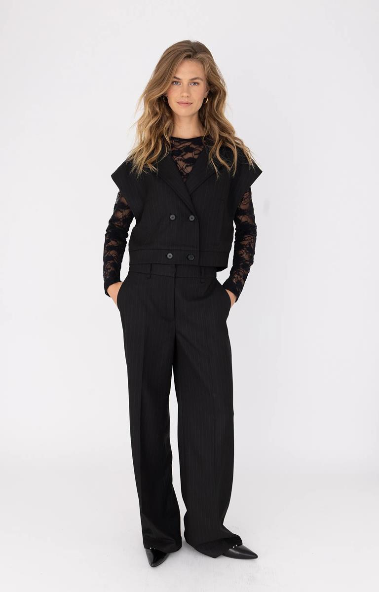 Anna Pantalon 19a02-03296A Zwart 1