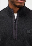 Butcher of Blue Trui Clifden Halfzip Grijs 6