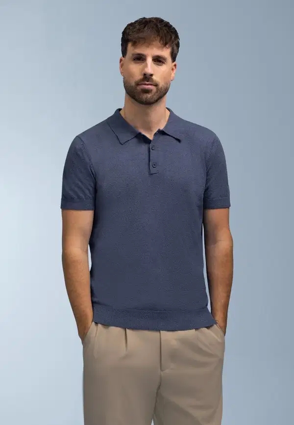BlueFields Polo 47136058 Blauw 1
