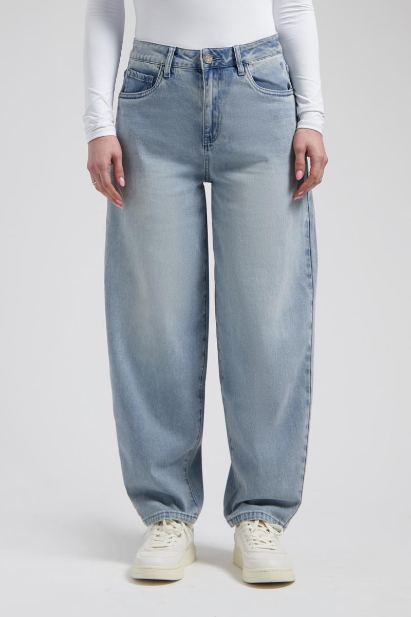 Florèz Jeans Fani Barrel Blauw 1