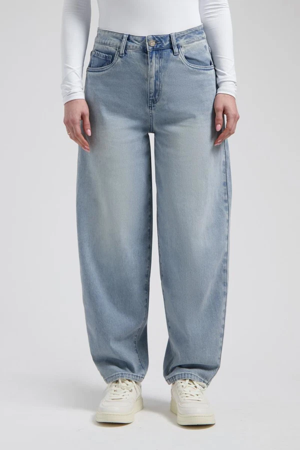 Florèz Jeans Fani Barrel Blauw 1