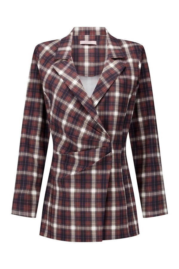 Studio Anneloes Blazer Cinta check blaze Bruin 1