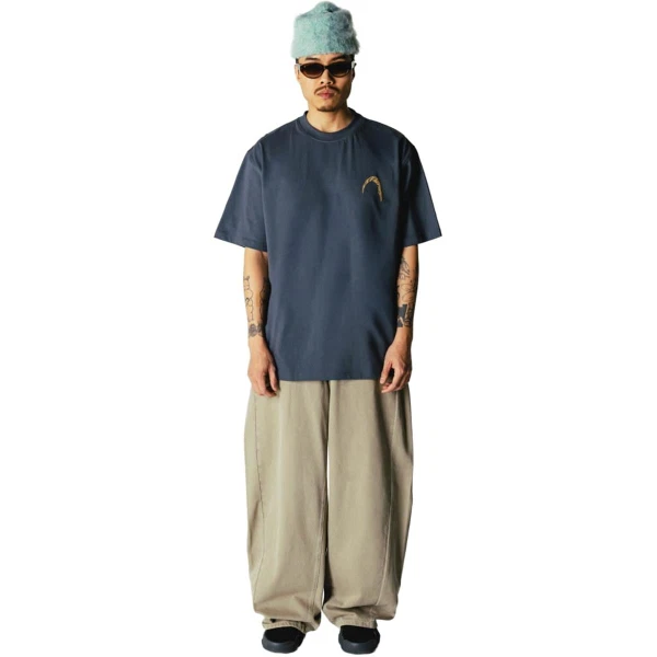 WOODBIRD T-Shirt Baine Blauw 1
