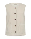 Freequent Gilet Teddy Beige 1