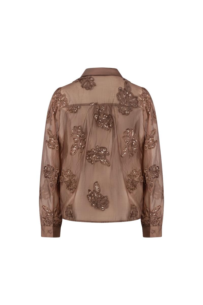 NUKUS Blouse NKF02156 Taupe 1