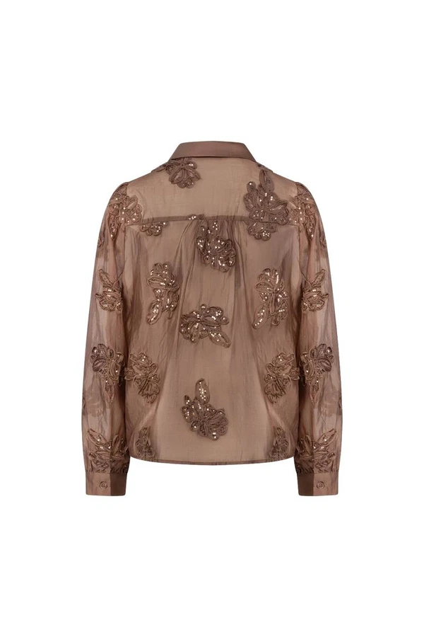 NUKUS Blouse NKF02156 Taupe 1