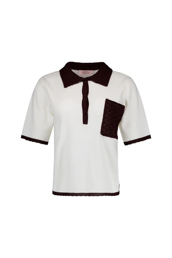 Studio Anneloes Polo Jemy Crochet Off-White 1