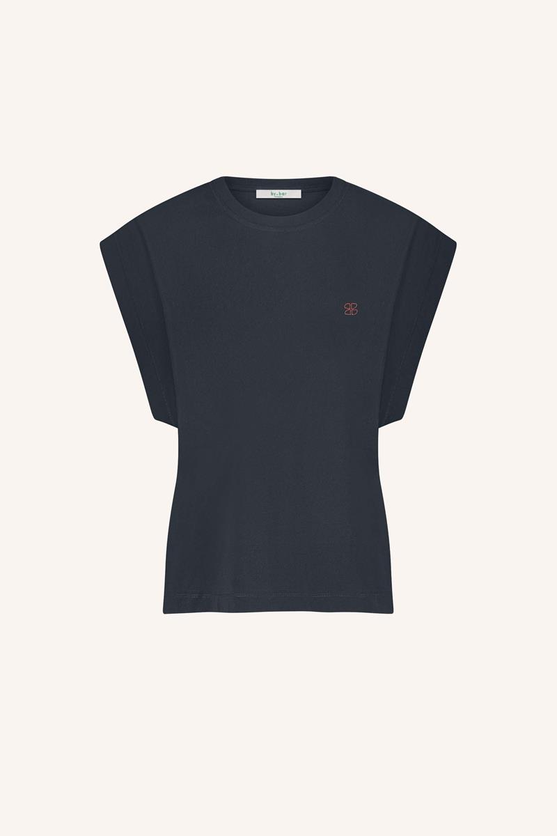 By-Bar T-Shirt Mason Lucky Curve Blauw 2