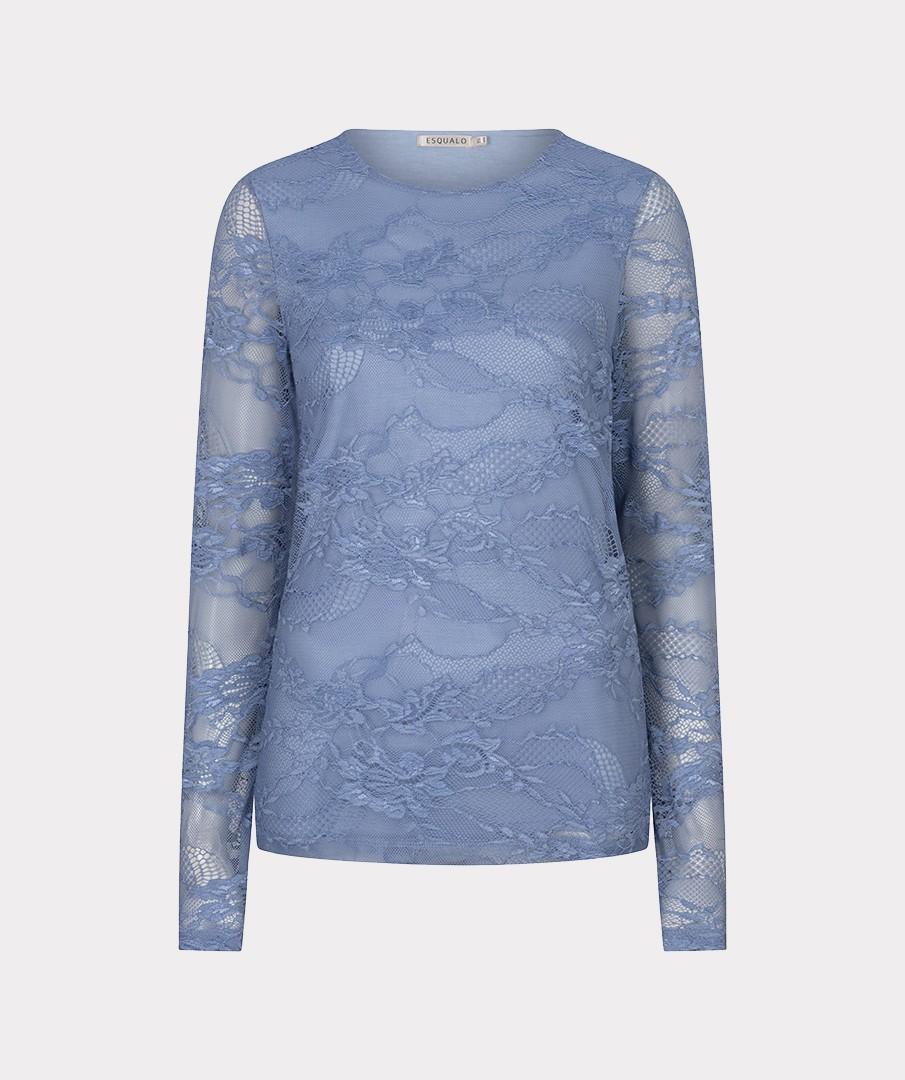 EsQualo Longsleeve W26.30724 Blauw 1