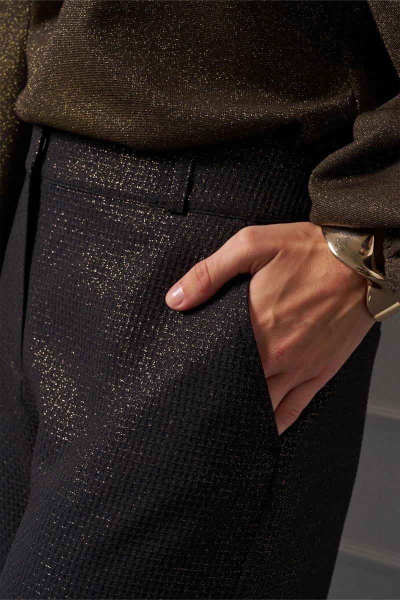 Studio Anneloes Pantalon Lexie sparkle waf Zwart 4