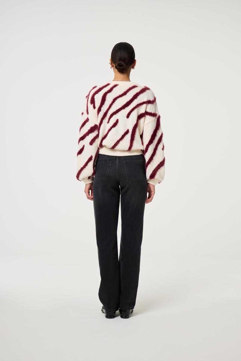 Fabienne Chapot Trui Zebra Pullover Off-White 3