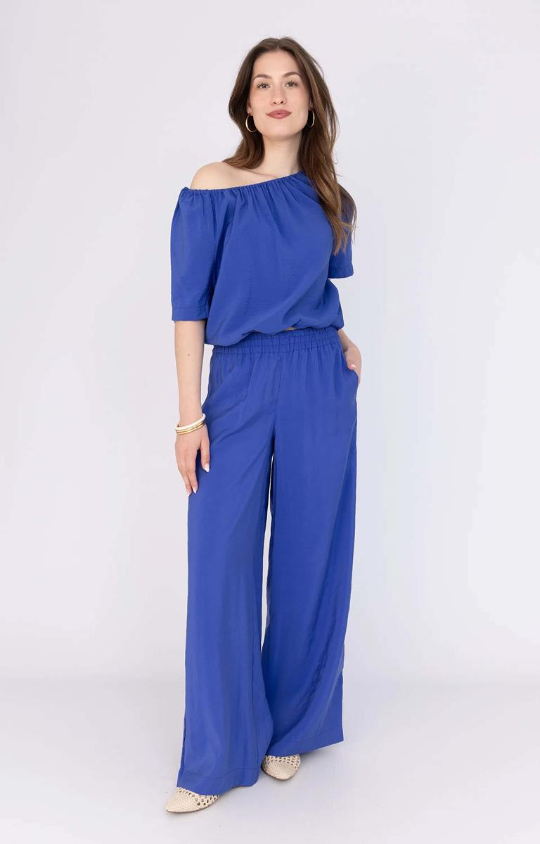 Anna Pantalon 48A02-02490 Blauw 1