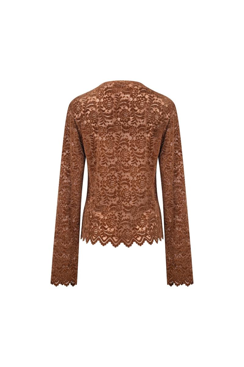 NUKUS Longsleeve NKF01099 Bruin 2