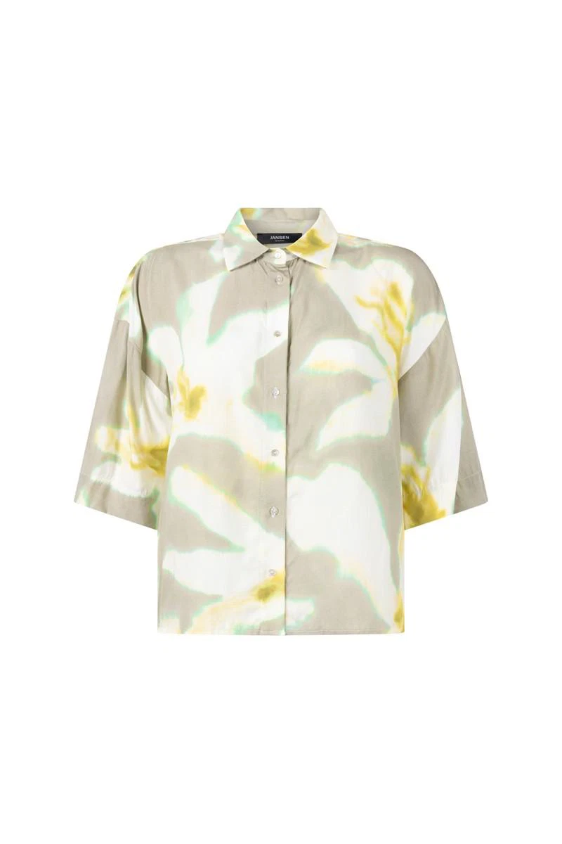 Jansen Amsterdam Blouse Thirza Groen 2