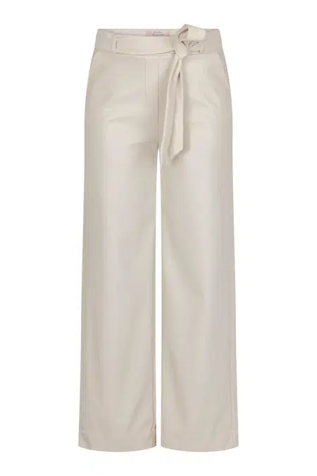 Studio Anneloes Pantalon Lexie faux leathe Off-White 1