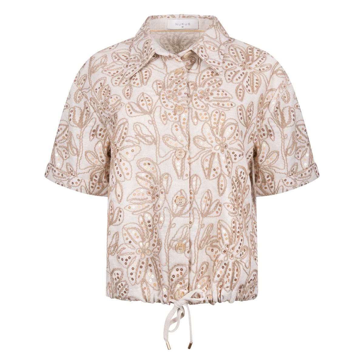 NUKUS Blouse Leonora Beige 2