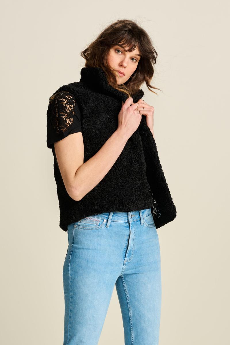 POM Amsterdam Gilet SP7343 Zwart 1