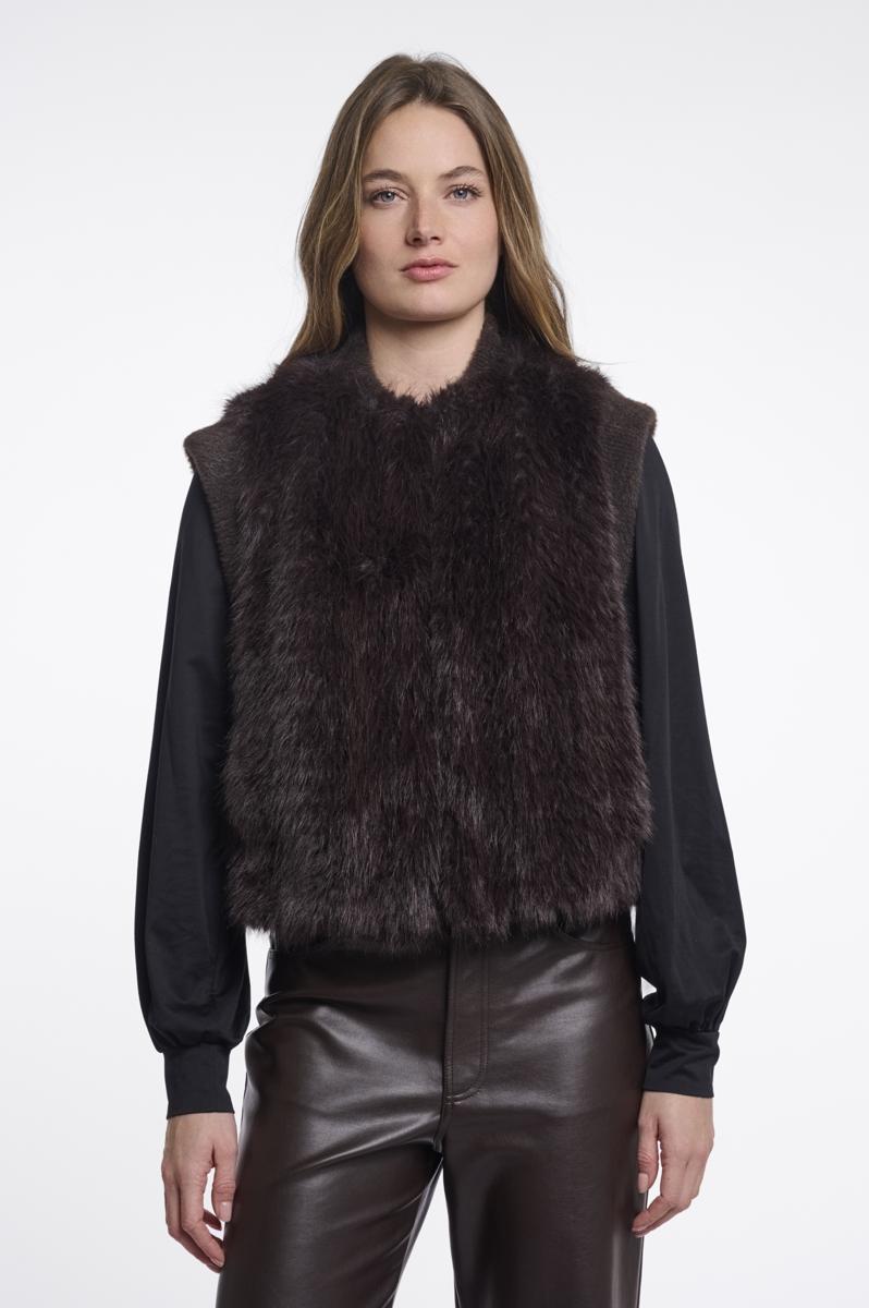 Rino & Pelle Bodywarmer Alvita.7002612 Bruin 1