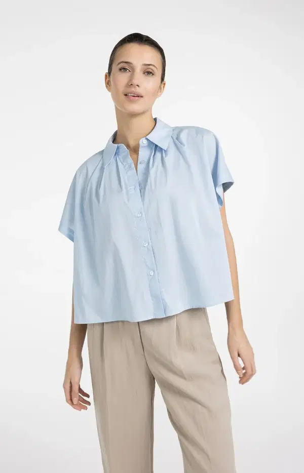 YAYA Blouse 01-201202-604 Blauw 1