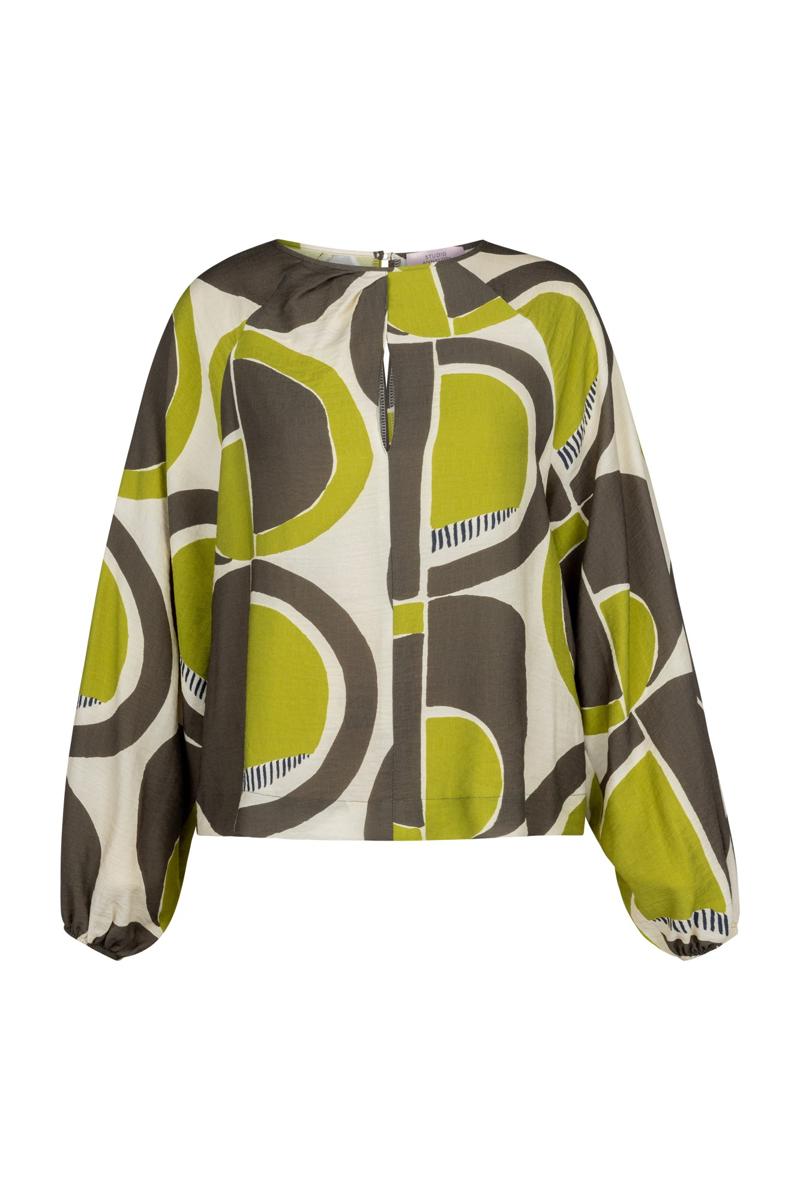 Studio Anneloes Blouse Apple Circle Groen 2