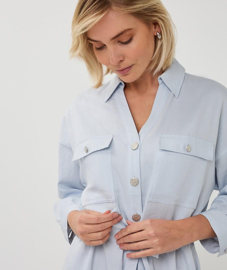 EsQualo Jurk SP26.10036 Blauw 5