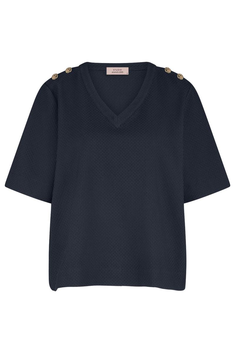 Studio Anneloes Top Sierra Waffle Blauw 2